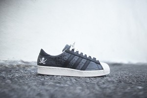 Adidas Superstar 80s (White, Black & Chalk) END. Cheap Superstar