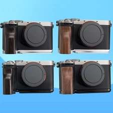 Wood L Hand Grip Holder For Sony a7c2/a7cr Camera Aluminum Alloy Baseplate