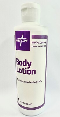 *1-Bottle* Medline Body Lotion Leaves Skin Feeling Soft 8 Oz MSC095008