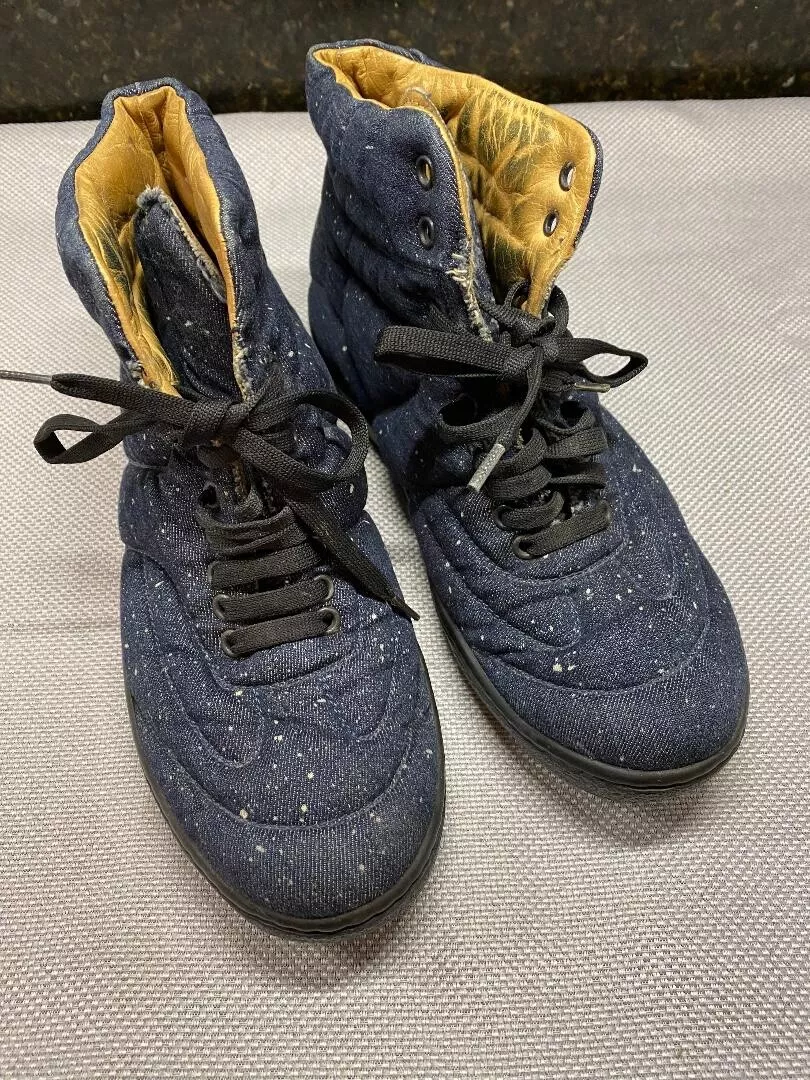 MAISON MARGIELA MM6 High Top Fabric Denim Blue &#034;RARE&#034; | eBay