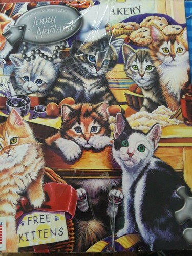 Masterpieces Jenny Newland 750 Pieces Puzzle Kitty's Bakery #60802 Kittens USA - Picture 3 of 5