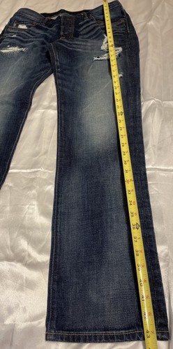 Abercrombie & Fitch Jeans Herren 34x34 A&F Slim Straight Button Fly Distressed - Bild 2 von 20