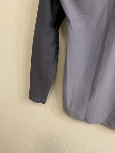 Top de natación Aqua Lung para hombre S/M gris manga larga protector contra erupciones UPF50 (pecho = 38”) - Imagen 12 de 12