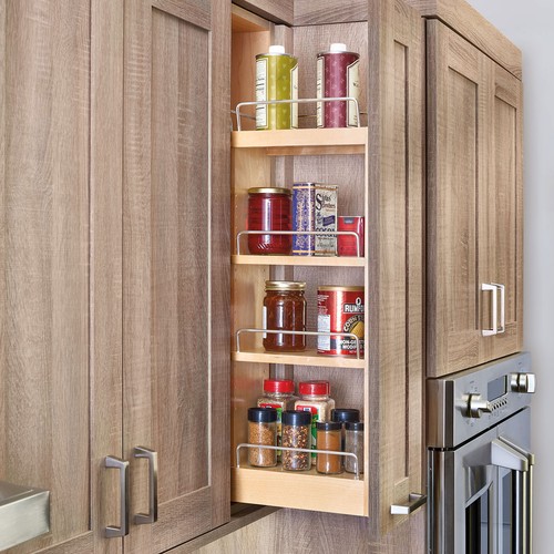 Rev-A-Shelf 9" Pullout Kitchen Wall Cabinet Organizer Soft-close, 448-BBSCWC-9C - Picture 2 of 7