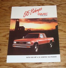 Original 1989 Gmc Truck S-15 Pickup Sales Brochure 89