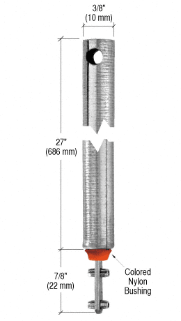 CRL FL2720 27" Tubular Spiral Tilt Window Balance Red Bushing - Picture 2 of 7