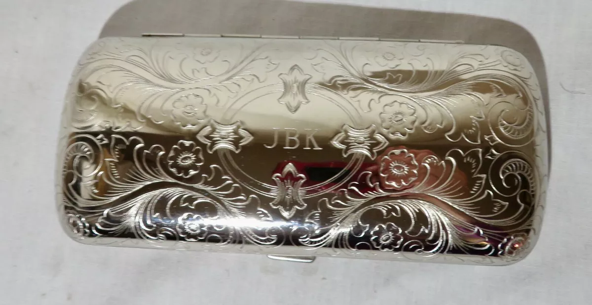 Metal Engraved Eyeglass Case