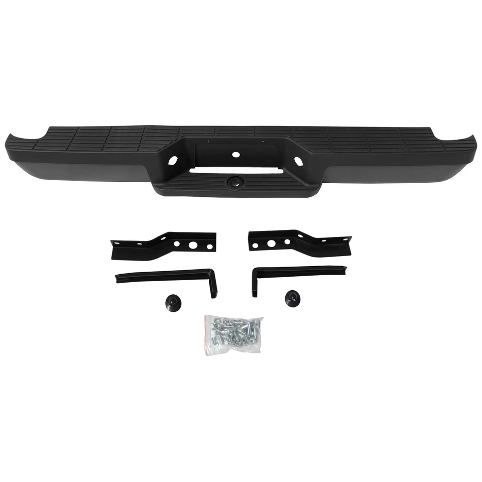 Black Steel Rear Step Bumper Assembly For Ford Ranger 1993-2011 Fleetside - Изображение 2 из 4