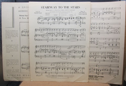 Stairway to the Stars - Parish, Malnick & Signorelli - Partituras 1939 - Imagen 3 de 3