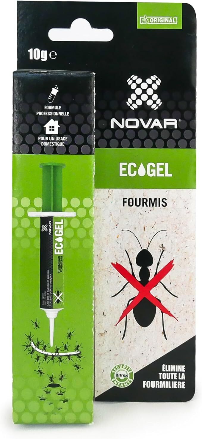 Ecogel Novar 4301 gel anti-fourmis puissant effet nid seringue
