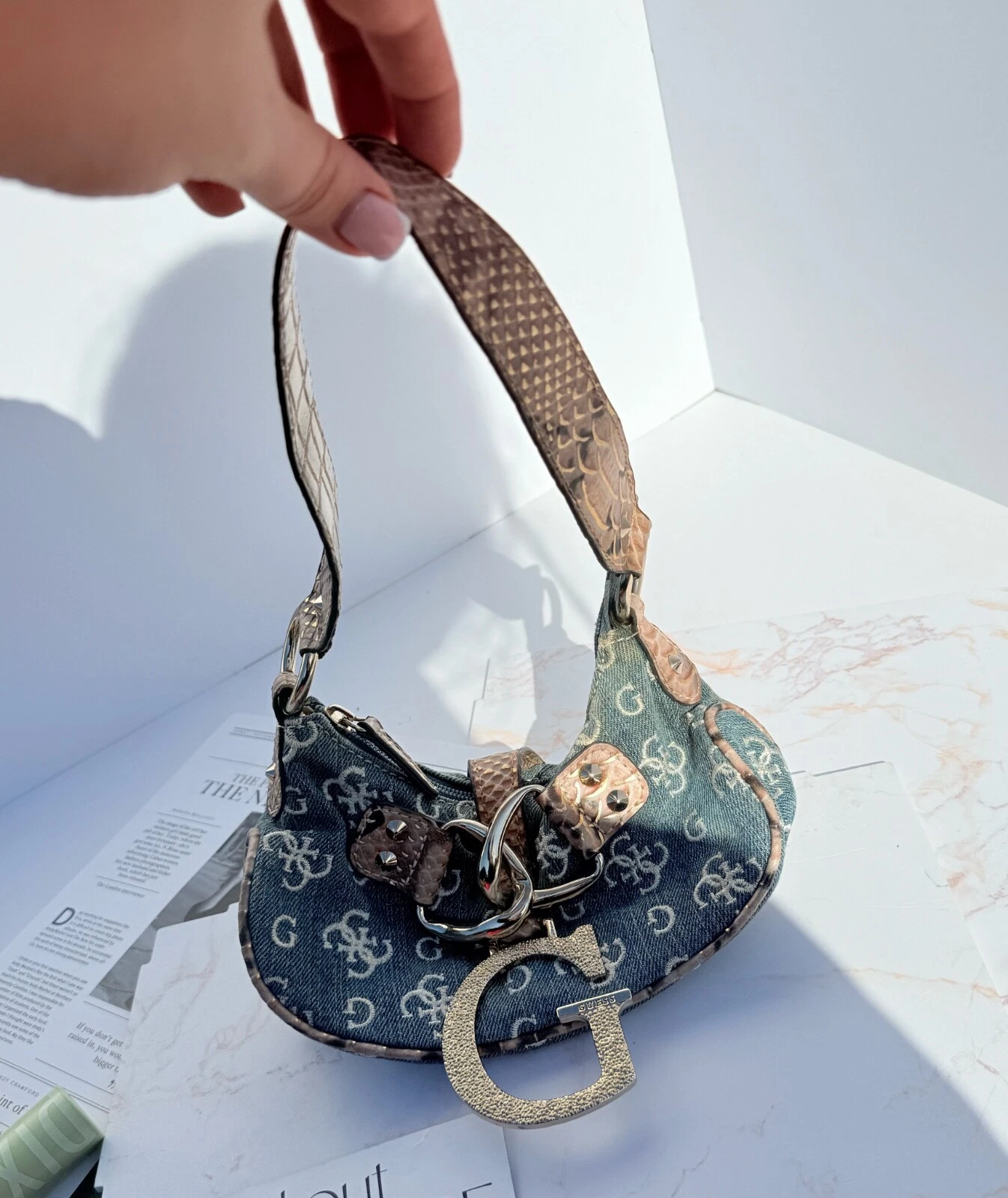 Guess Mini bag borsa vintage borsa denim