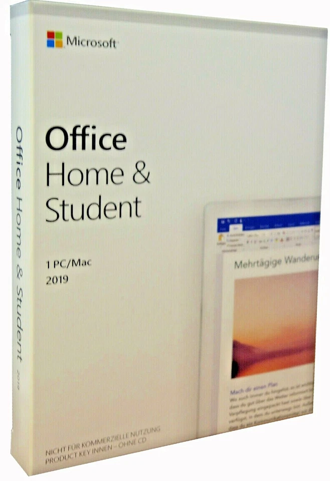 Microsoft Office Home and Student 2019 | BOX | 1 PC / Mac | Dauerlizenz | ML | D - Bild 2 von 4