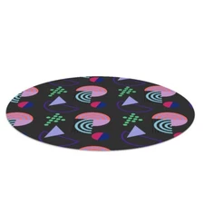Round Chair Mat Pad Floor Carpet Protector under desk Modern design PVC fi 100