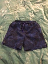 All in Motion Boy s Shorts Athletic Quick Dry Blue Pattern size 4/5 EUC