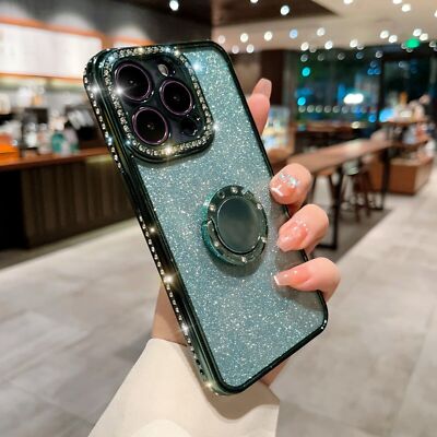 Herz Spiegel IPhone Hülle - Glitter Butterfly Plated Cover Für IPhone 11 12 13 14 15 16 Pro Max Plus - Süßes Diamant Design