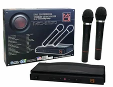 MR DJ MIC3250 Dual Handheld Wireless Mic System