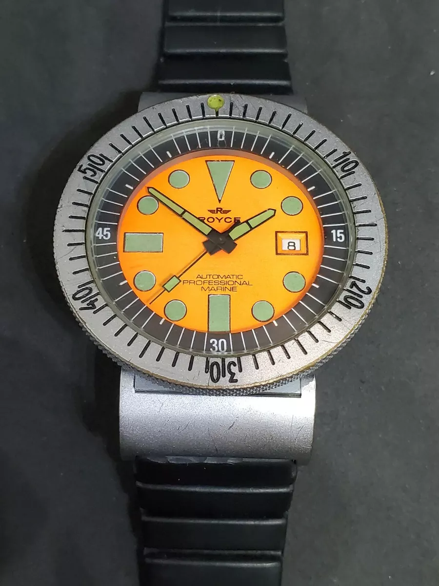 70s Royce Orange Face Auto Professional Marine for French Navy Military Divers