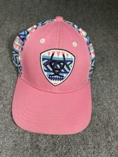 Ariat Youth Hat Baseball Cap Aztec Southwestern Pink Turquoise