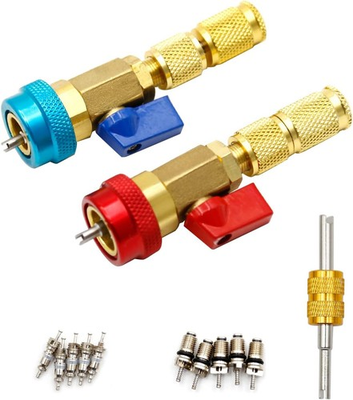 #ad R134A Valve Core Quick Remover Installer 2 Pack High Low Pressure Valve Core... $27.34
