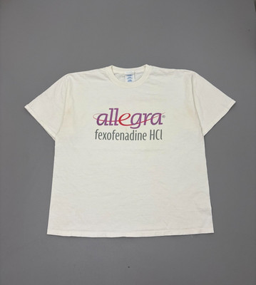 Vintage 90s Allegra-D Fexofenadine Shirt Promo Advertising Size XL Pharma