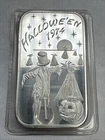 Vintage 1oz .999 Fine silver bar 0.999 - (1974 Halloween) - Madison Mint