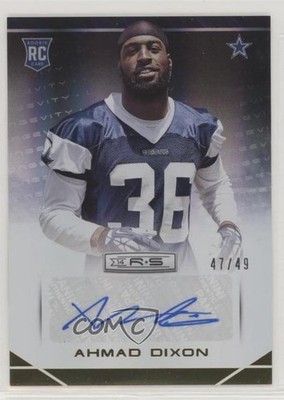 2014 Panini Rookies & Stars 47/49 Ahmad Dixon #104 Auto RC et0