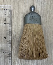 Antique Grooming Clothing Brush Metal Stop Stiff Bristles  3 1/2 " tall