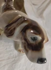 McCoy Pottery Large Basset Hound Dog Planter Succulent Pot USA Vintage 16" long