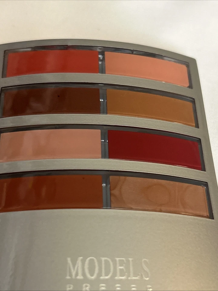 Models Prefer palette w/ 2 Blush 6Eyeshadow 8 cream lipsticks #4 coral-red shade - Image 2 of 4