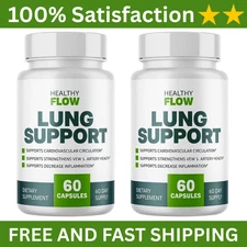 2 Pack Healthy Flow Lung Support Formula - 60 Capsules USA Stock