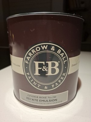 Farrow & Ball Interior Estate Emulsion 2,5 Liter 1/2 Dose Rest Schlackenrose