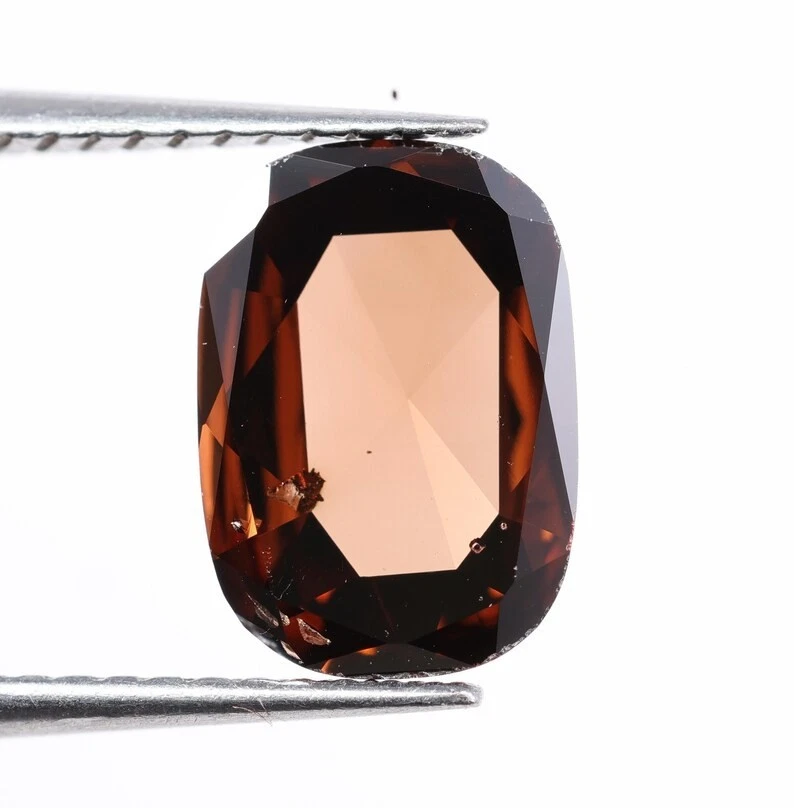 0.85 Carat Fancy Brown Cushion Cut Diamond Lab Grown Diamond For Making Ring - Image 4 of 4
