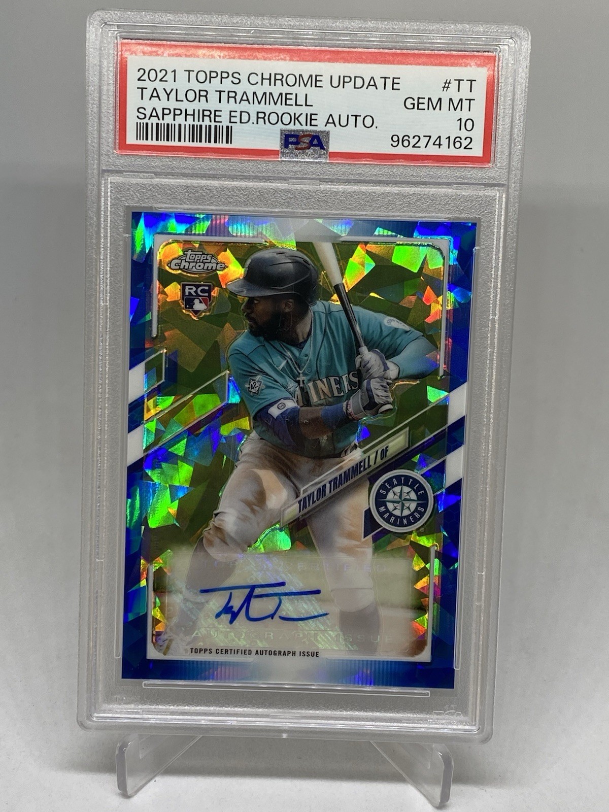 2021 SAPPHIRE EDITION ROOKIE AUTO TAYLOR TRAMMELL RC ROOKIE PSA 10 POP 11