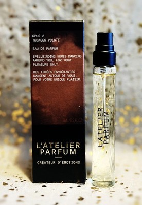L'Atelier Parfum~Tobacco Volute~Eau de Parfum~8ml/0.27oz~Travel Size Spray~NIB~