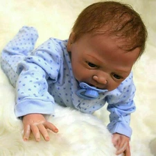 Realistic Reborn Baby Dolls Lifelike Newborn Boy Doll Vinyl Silicone Baby Gift