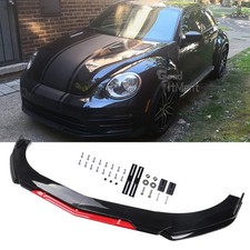 Für VW Beetle Passat Front Spoiler Lippe Frontlippe Stoßstange Schwarz Glanz Rot