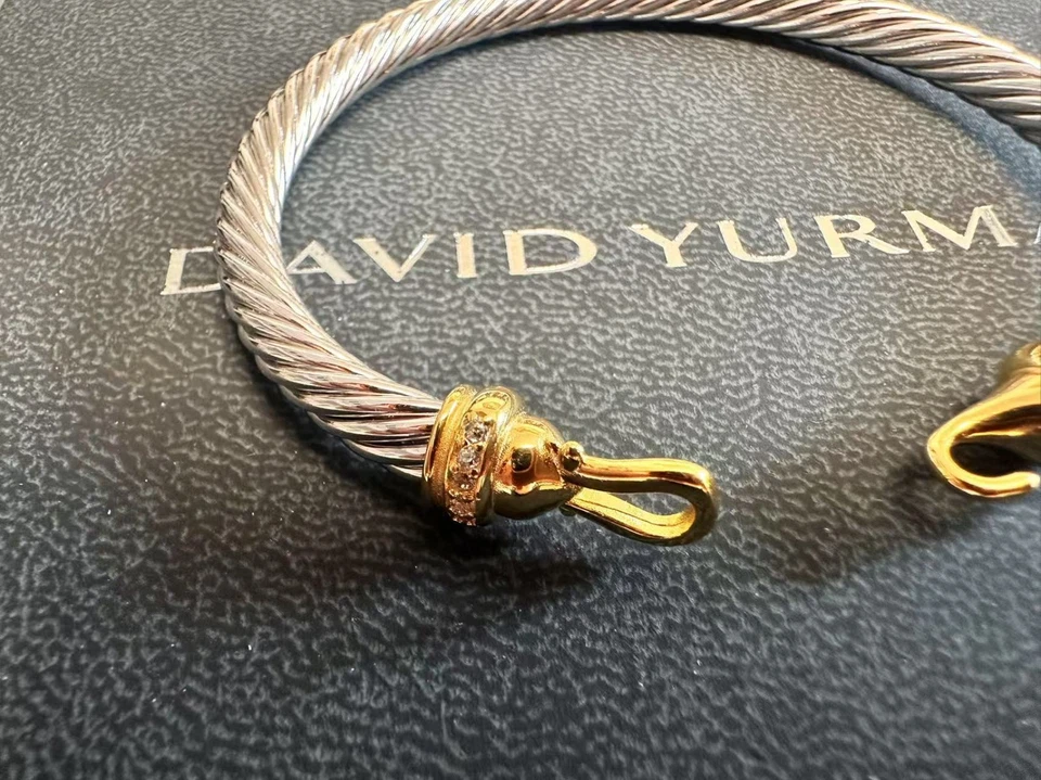 NewDAVlD/YrumanSilver&and*Gold/twisted cablebracelet - Image 3 of 4