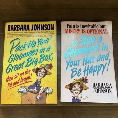 Barbara Johnson Book Set Humor Inspiration Pack Up Gloomees Stick A Geranium