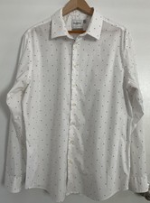 Goodfellow  Co Dress Shirt Standard Fit Long Sleeve Button Up White Mens XL