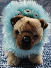 Douglas Plush Puggie Monster Pup New With Tags Dog Stuffed Animal Blue