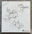 KISS Japan PROMO ONLY printed autograph signed board 1978 Gene Simmons $0 SHIP!