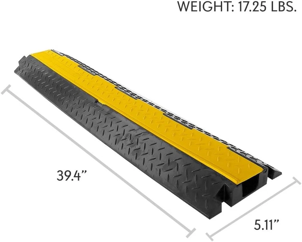 Pyle PCBLCO102 Durable Cable Protective Ramp Cover - Supports 11000 lbs - Image 2 of 4