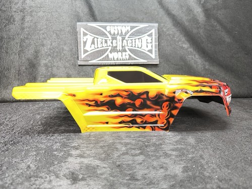 CUSTOM PAINTED RC TRUCK BODY ARRMA KRATON 6S BLX ARA406158 1/8 1/8TH FIRE ZIELKE - Picture 8 of 16