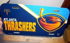 Atlanta Thrashers NHL hockey team plastic License Plate, made in the USA