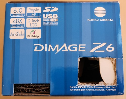 Konica Minolta Dimage Z6 6 Megapixel Digital Camera With Accessories & Box - Picture 21 of 21