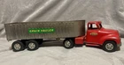 Vtg 1950's Tonka Ford Grain Hauler Truck Tractor Trailer Transport 23 Inches
