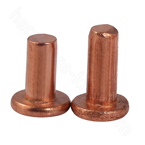 Flat Head Rivets Solid Copper Rivet M2 M2.5 M3 M4 M5 M6 M8 Fasteners 20-200pcs - Picture 7 of 12