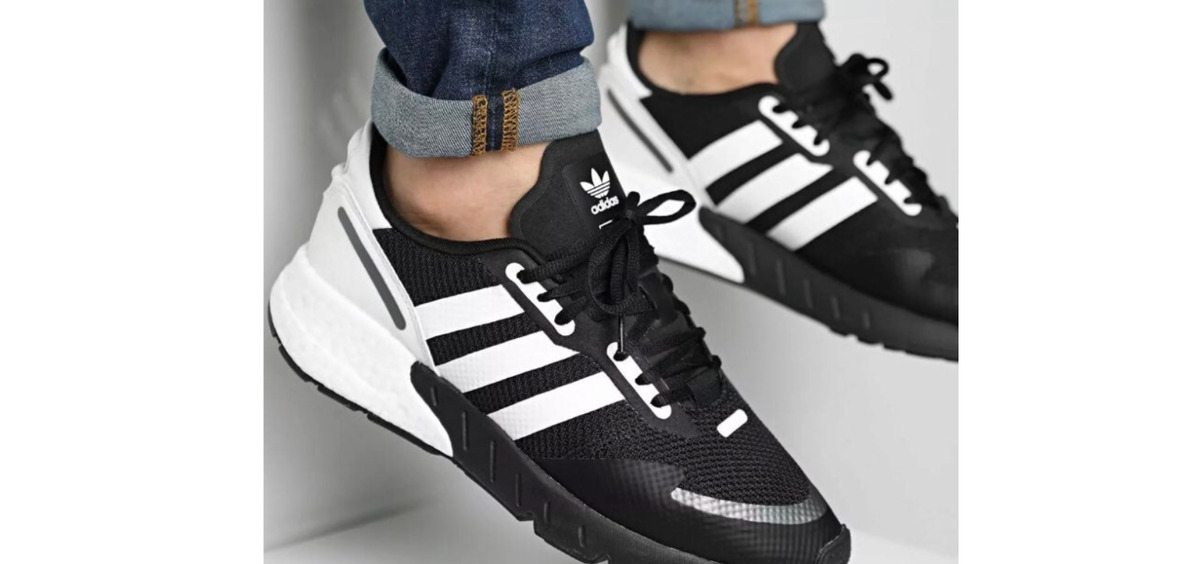 ADIDAS ORIGINALS ZX 1K BOOST BLACK/WHITE FX6515 RUNNING SHOES | eBay