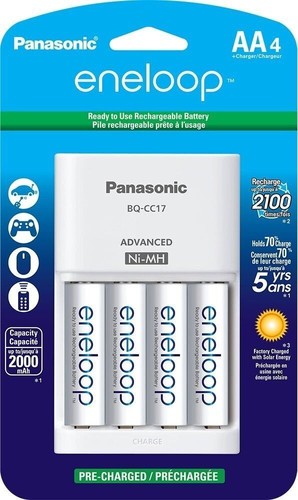 Panasonic Rechargeable batteries AA or AAA NiMH Eneloop Fast Charger lot Battery - Picture 18 of 25