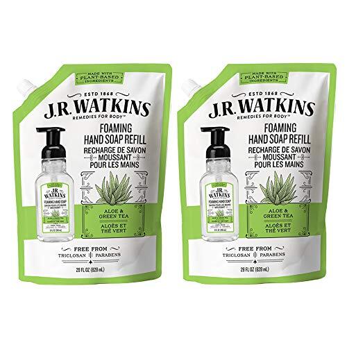 J.R. Watkins Foaming Hand Soap Refill Pouch, Scented Foam Handsoap for 